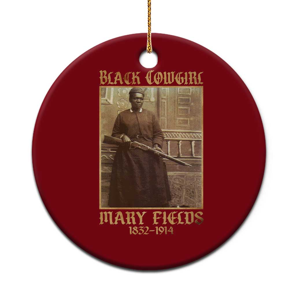 Mary Fields Black Cowgirl Ceramic Ornament Vintage African American Western Black History TS10 1pc Red Print Your Wear