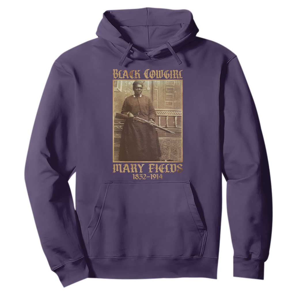 Mary Fields Black Cowgirl Hoodie Vintage African American Western Black History TS10 Purple Print Your Wear