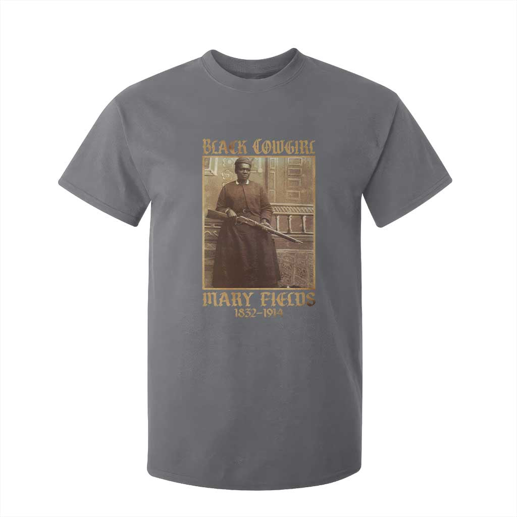Mary Fields Black Cowgirl T Shirt For Kid Vintage African American Western Black History TS10 Charcoal Print Your Wear