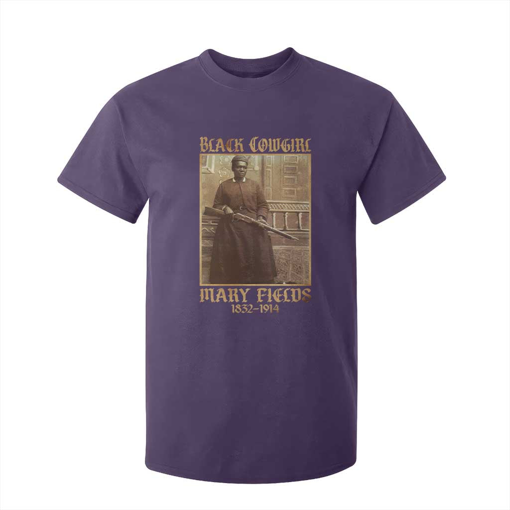 Mary Fields Black Cowgirl T Shirt For Kid Vintage African American Western Black History TS10 Purple Print Your Wear