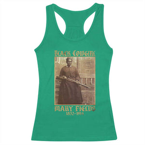 Mary Fields Black Cowgirl Racerback Tank Top Vintage African American Western Black History TS10 Irish Green Print Your Wear