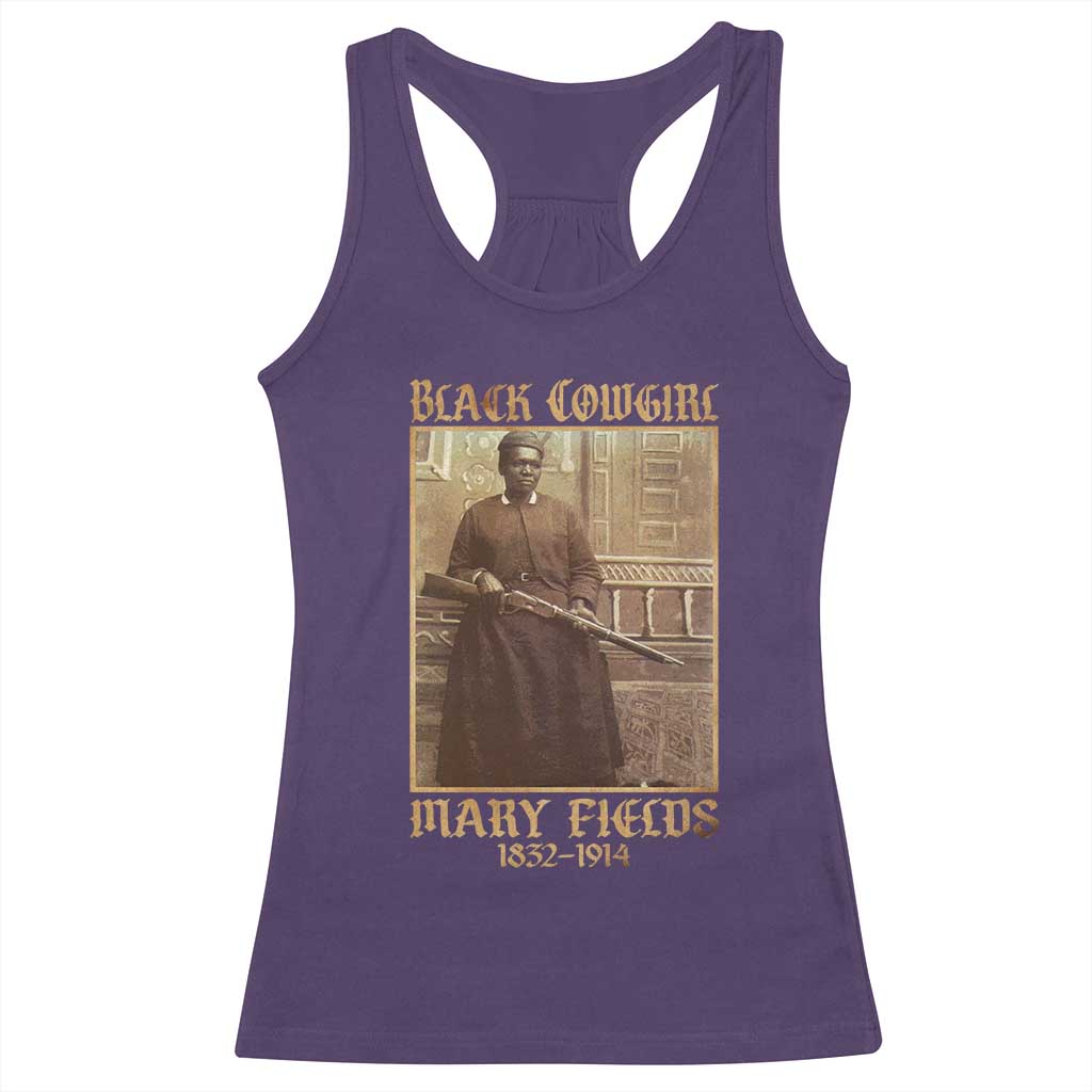 Mary Fields Black Cowgirl Racerback Tank Top Vintage African American Western Black History TS10 Purple Print Your Wear