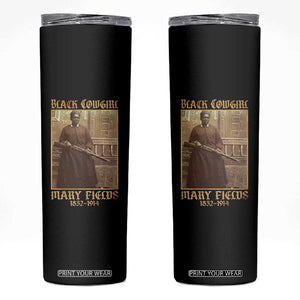 Mary Fields Black Cowgirl Skinny Tumbler Vintage African American Western Black History TS10 Black Print Your Wear