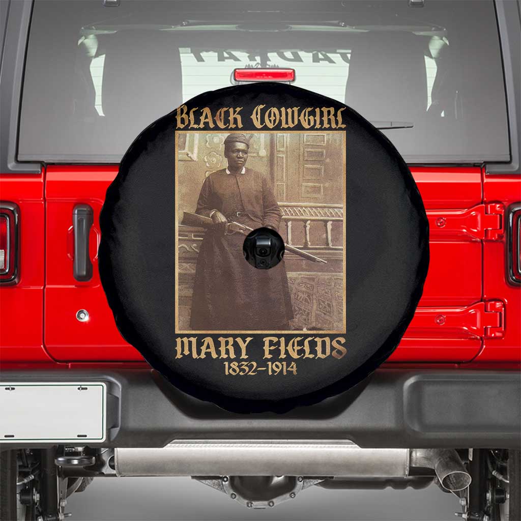 Mary Fields Black Cowgirl Spare Tire Cover Vintage African American Western Black History TS10 Black Print Your Wear