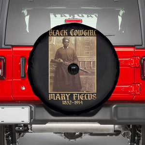 Mary Fields Black Cowgirl Spare Tire Cover Vintage African American Western Black History TS10 Black Print Your Wear