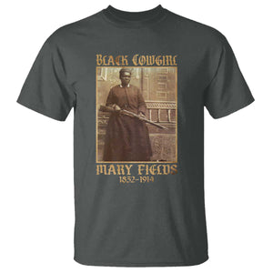 Mary Fields Black Cowgirl T Shirt Vintage African American Western Black History TS10 Dark Heather Print Your Wear