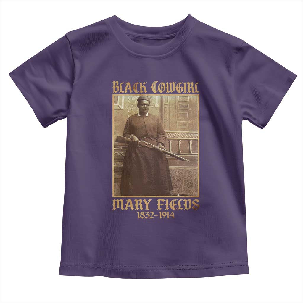 Mary Fields Black Cowgirl Toddler T Shirt Vintage African American Western Black History TS10 Purple Print Your Wear