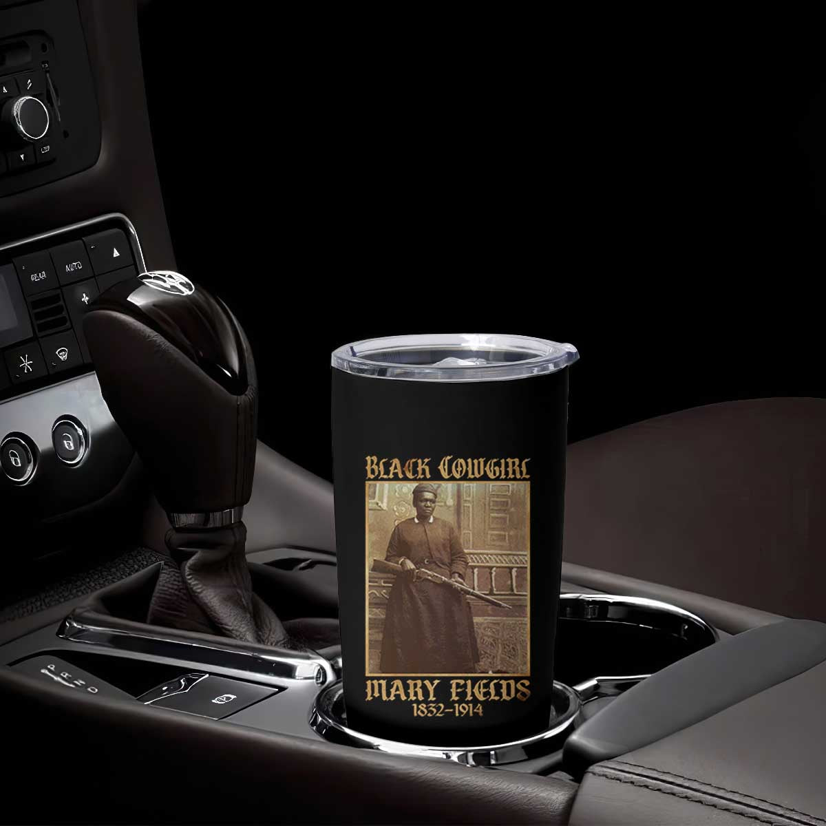 Mary Fields Black Cowgirl Tumbler Cup Vintage African American Western Black History TS10 Print Your Wear