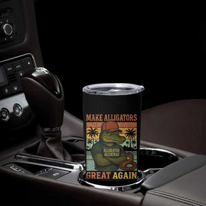 Retro Alligator Alcatraz Tumbler Cup Funny Florida Everglades Dark Humor TS10 Print Your Wear