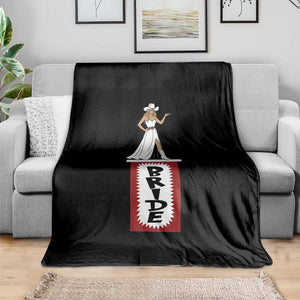 Bride Cowgirl Throw Blanket Western Rodeo Bachelorette Party Wedding TS10 Print Your Wear