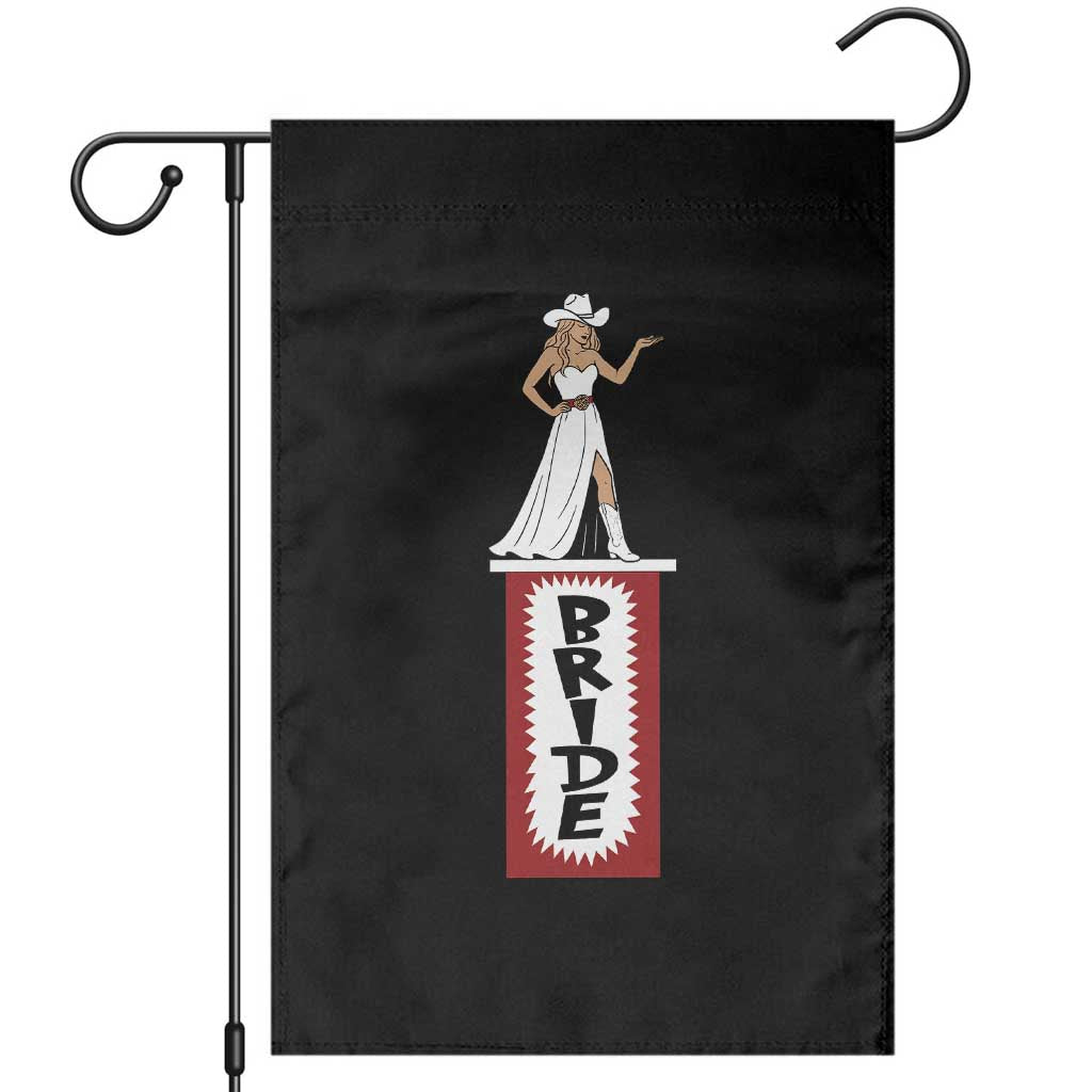 Bride Cowgirl Garden Flag Western Rodeo Bachelorette Party Wedding TS10 Black Print Your Wear