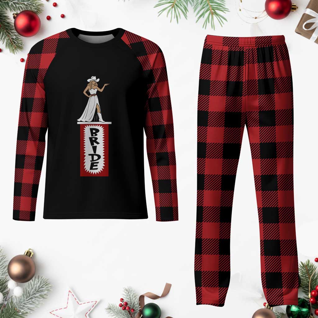 Bride Cowgirl Plaid Pajama Set Western Rodeo Bachelorette Party Wedding TS10 Buffalo Plaid Print Your Wear