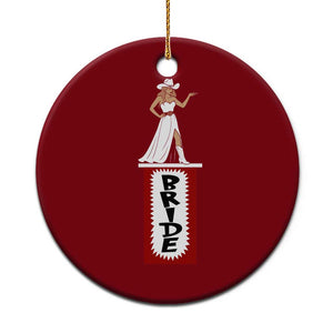 Bride Cowgirl Ceramic Ornament Western Rodeo Bachelorette Party Wedding TS10 1pc Red Print Your Wear