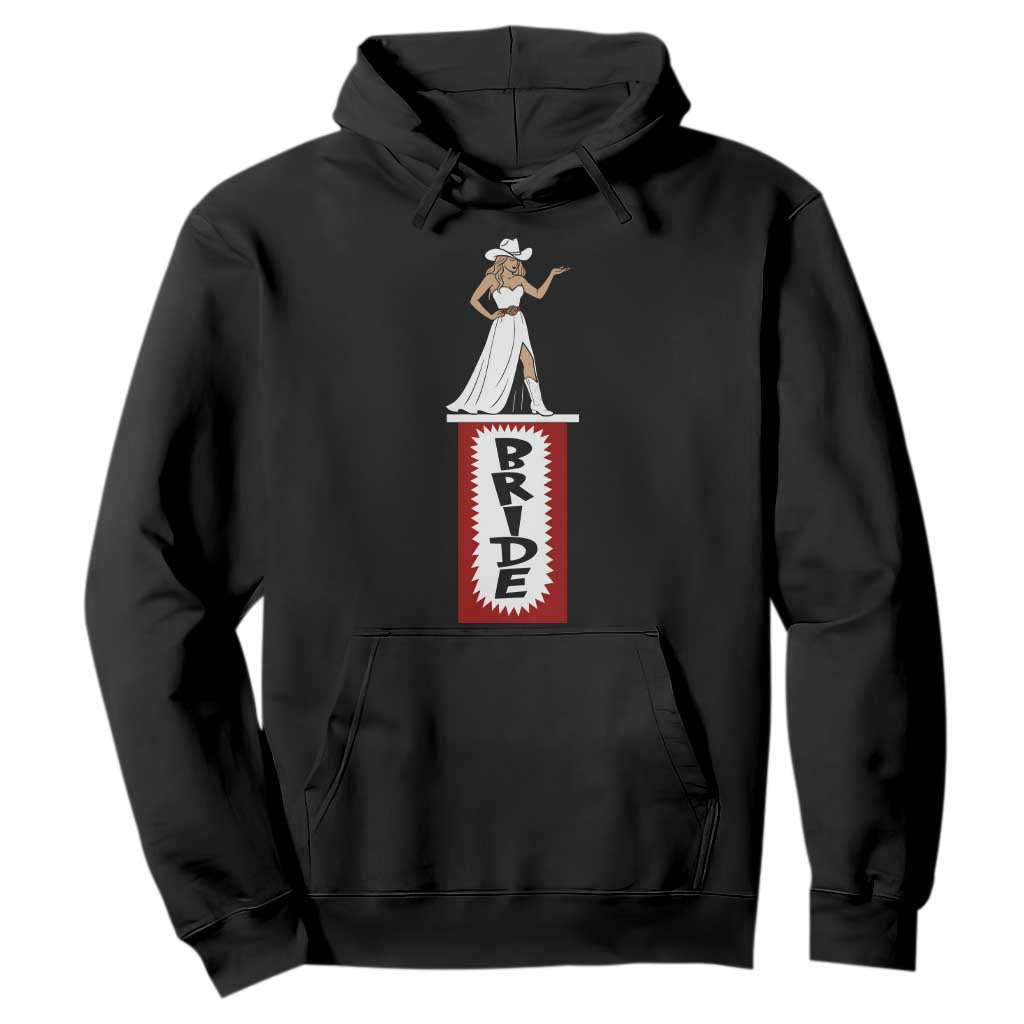 Bride Cowgirl Hoodie Western Rodeo Bachelorette Party Wedding TS10 Black Print Your Wear