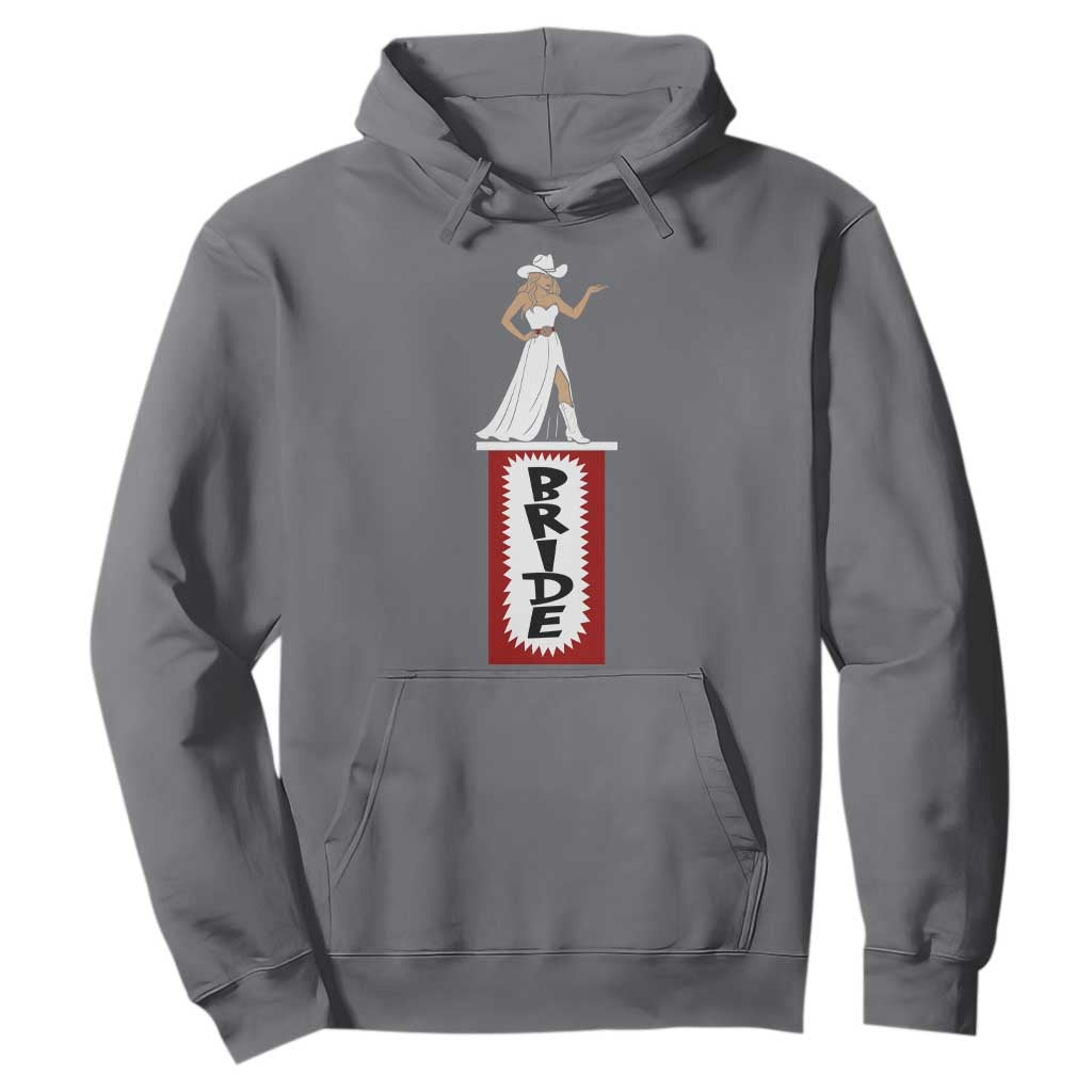 Bride Cowgirl Hoodie Western Rodeo Bachelorette Party Wedding TS10 Charcoal Print Your Wear