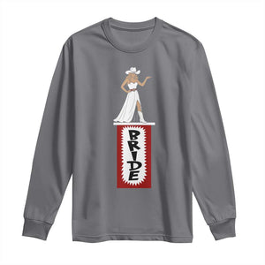 Bride Cowgirl Long Sleeve Shirt Western Rodeo Bachelorette Party Wedding TS10 Charcoal Print Your Wear