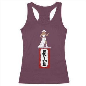 Bride Cowgirl Racerback Tank Top Western Rodeo Bachelorette Party Wedding TS10 Maroon Print Your Wear
