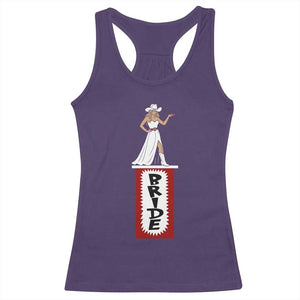 Bride Cowgirl Racerback Tank Top Western Rodeo Bachelorette Party Wedding TS10 Purple Print Your Wear