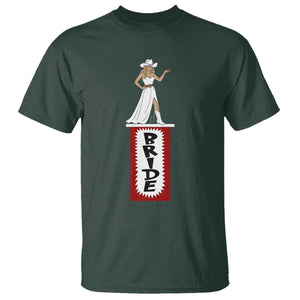 Bride Cowgirl T Shirt Western Rodeo Bachelorette Party Wedding TS10 Dark Forest Green Print Your Wear