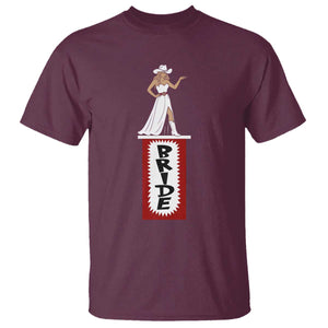 Bride Cowgirl T Shirt Western Rodeo Bachelorette Party Wedding TS10 Maroon Print Your Wear