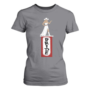 Bride Cowgirl T Shirt For Women Western Rodeo Bachelorette Party Wedding TS10 Charcoal Print Your Wear