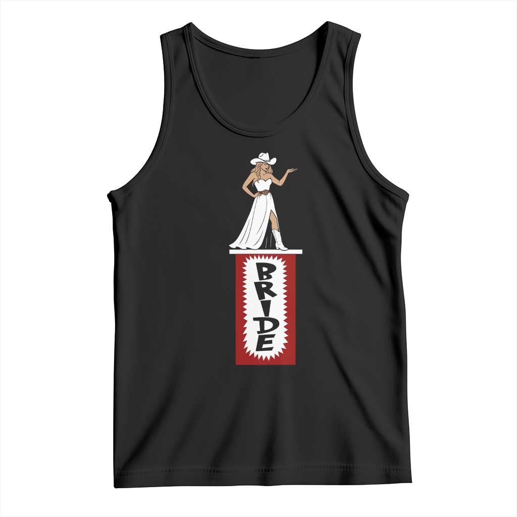 Bride Cowgirl Tank Top Western Rodeo Bachelorette Party Wedding TS10 Black Print Your Wear