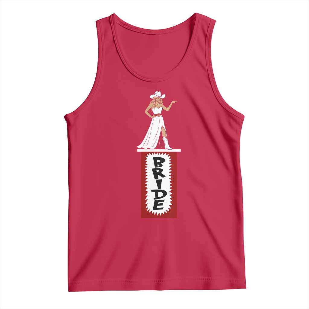Bride Cowgirl Tank Top Western Rodeo Bachelorette Party Wedding TS10 Red Print Your Wear