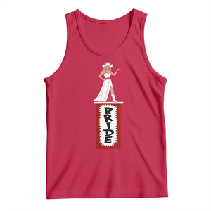 Bride Cowgirl Tank Top Western Rodeo Bachelorette Party Wedding TS10 Red Print Your Wear