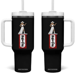 Bride Cowgirl Tumbler With Handle Western Rodeo Bachelorette Party Wedding TS10 One Size: 40 oz Black Print Your Wear