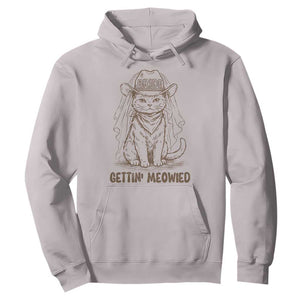 Cowgirl Bride Cat Hoodie Vintage Cow Cat Rodeo Bachelorette TS10 Ice Gray Print Your Wear
