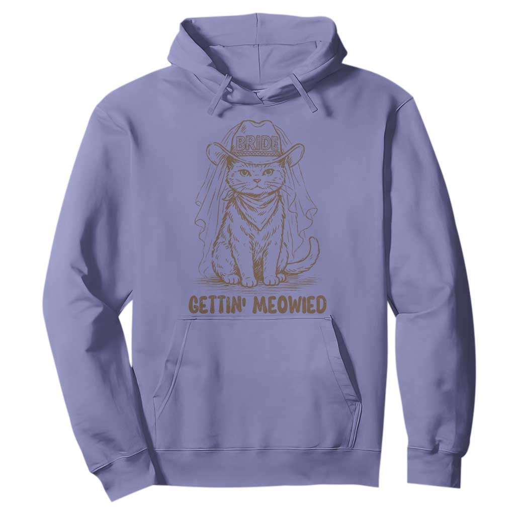Cowgirl Bride Cat Hoodie Vintage Cow Cat Rodeo Bachelorette TS10 Violet Print Your Wear