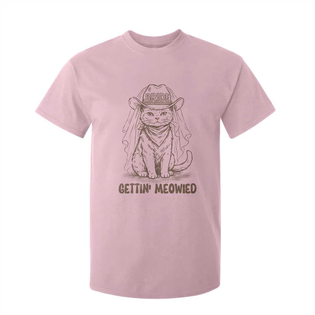 Cowgirl Bride Cat T Shirt For Kid Vintage Cow Cat Rodeo Bachelorette TS10 Light Pink Print Your Wear