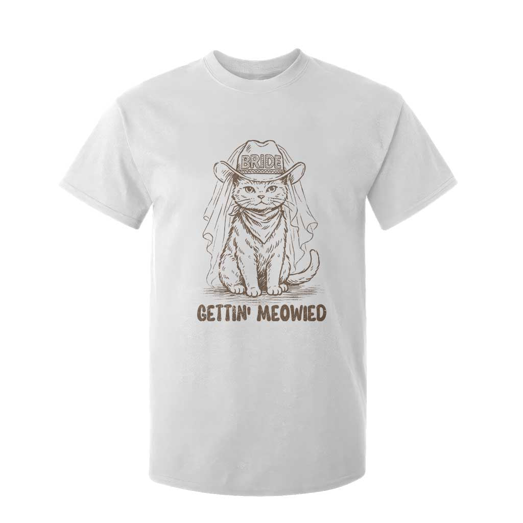 Cowgirl Bride Cat T Shirt For Kid Vintage Cow Cat Rodeo Bachelorette TS10 White Print Your Wear