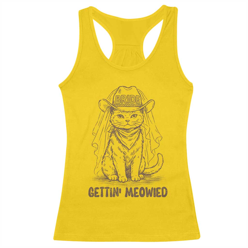 Cowgirl Bride Cat Racerback Tank Top Vintage Cow Cat Rodeo Bachelorette TS10 Daisy Print Your Wear