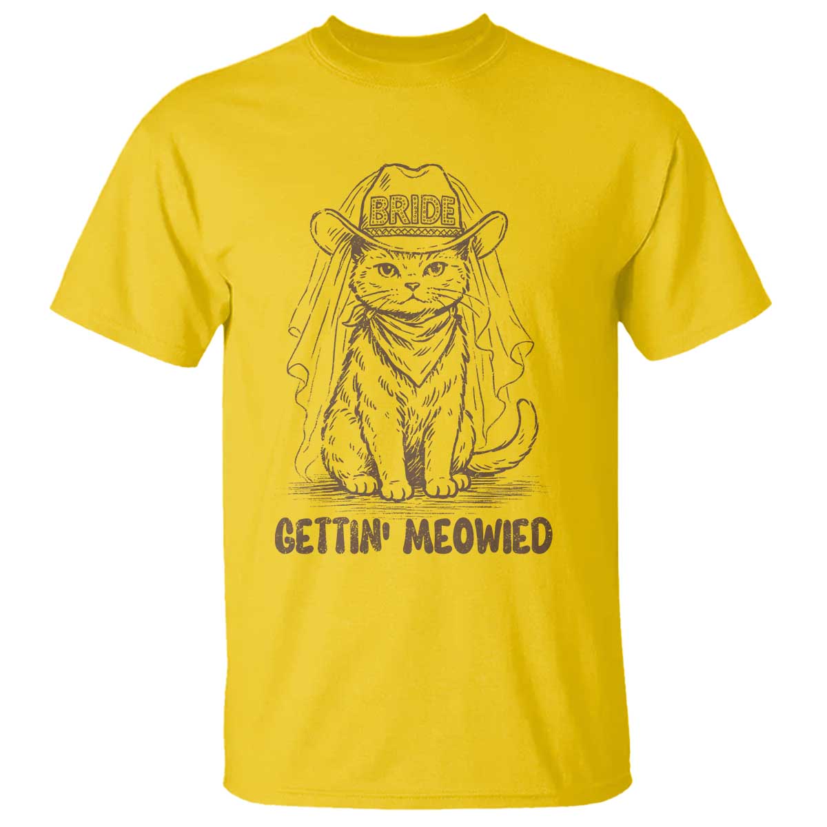 Cowgirl Bride Cat T Shirt Vintage Cow Cat Rodeo Bachelorette TS10 Daisy Print Your Wear