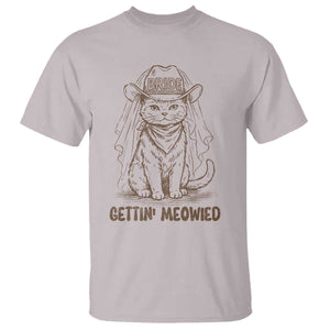 Cowgirl Bride Cat T Shirt Vintage Cow Cat Rodeo Bachelorette TS10 Ice Gray Print Your Wear