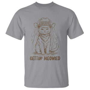 Cowgirl Bride Cat T Shirt Vintage Cow Cat Rodeo Bachelorette TS10 Sport Gray Print Your Wear