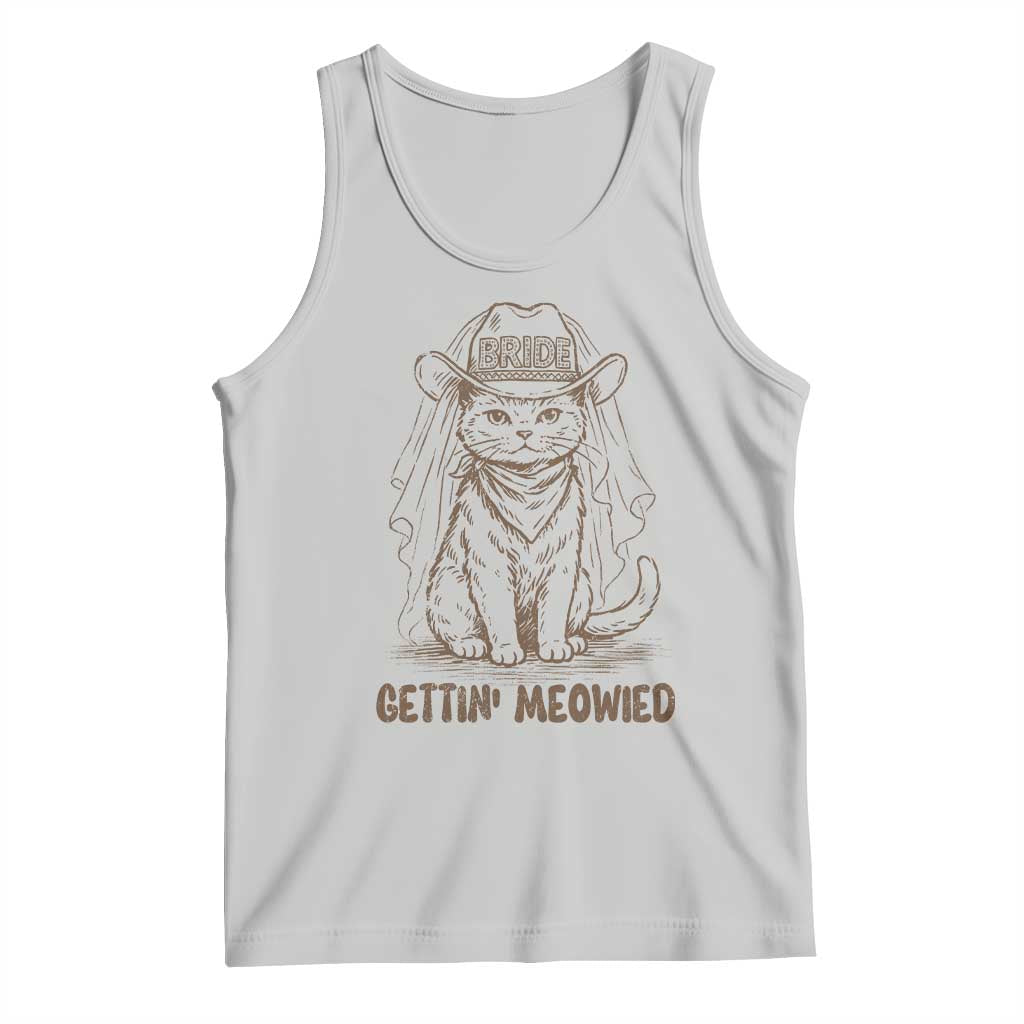 Cowgirl Bride Cat Tank Top Vintage Cow Cat Rodeo Bachelorette TS10 Ash Print Your Wear