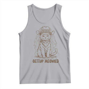Cowgirl Bride Cat Tank Top Vintage Cow Cat Rodeo Bachelorette TS10 Athletic Heather Print Your Wear