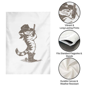 Vintage Cowboy Cat Garden Flag Retro 90s Western Country Rodeo Kitten Cowgirl TS10 Print Your Wear