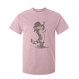 Vintage Cowboy Cat T Shirt For Kid Retro 90s Western Country Rodeo Kitten Cowgirl TS10 Light Pink Print Your Wear