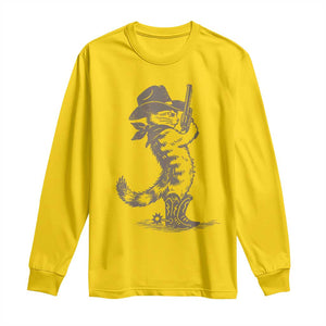Vintage Cowboy Cat Long Sleeve Shirt Retro 90s Western Country Rodeo Kitten Cowgirl TS10 Daisy Print Your Wear