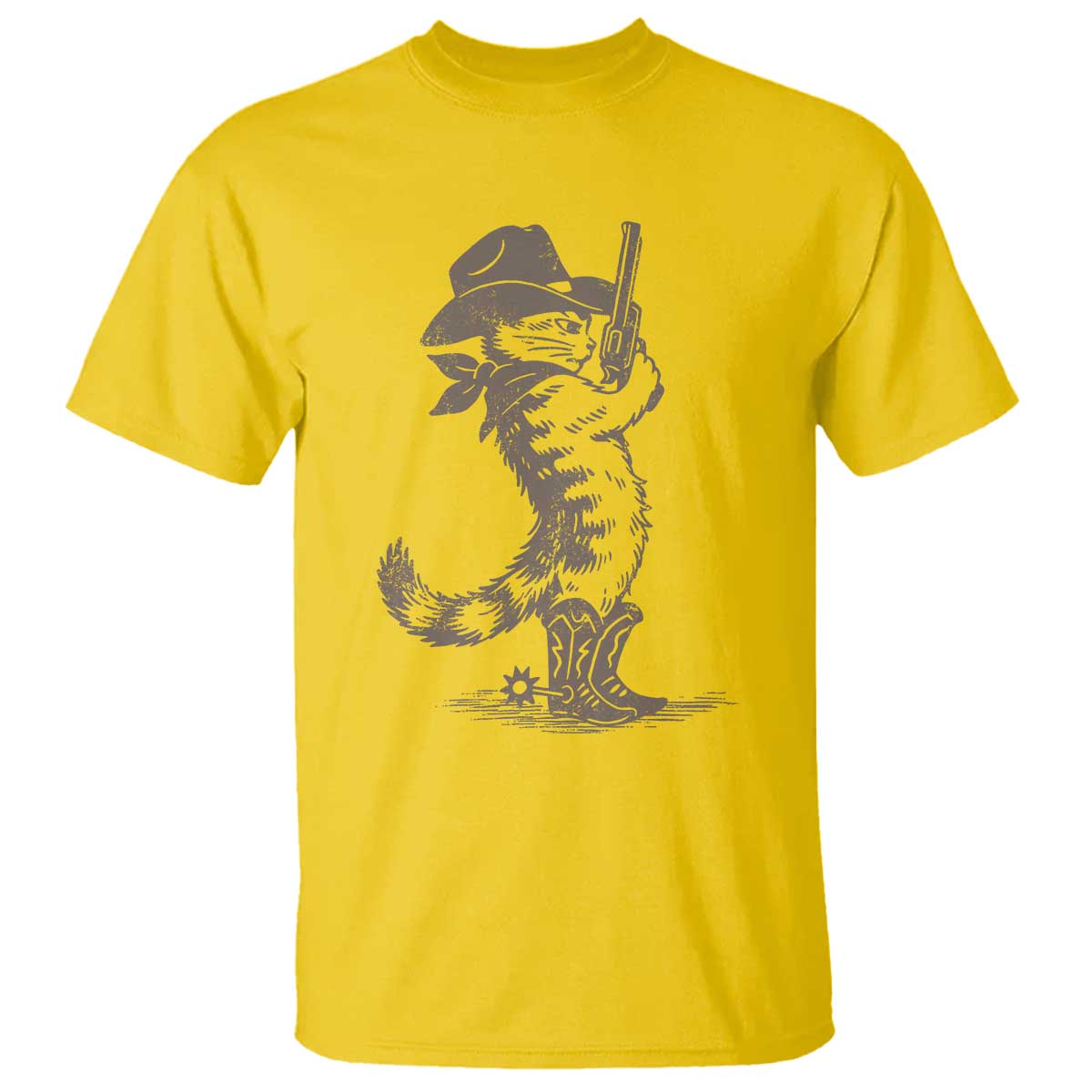 Vintage Cowboy Cat T Shirt Retro 90s Western Country Rodeo Kitten Cowgirl TS10 Daisy Print Your Wear