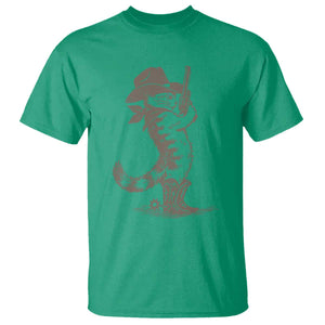Vintage Cowboy Cat T Shirt Retro 90s Western Country Rodeo Kitten Cowgirl TS10 Irish Green Print Your Wear