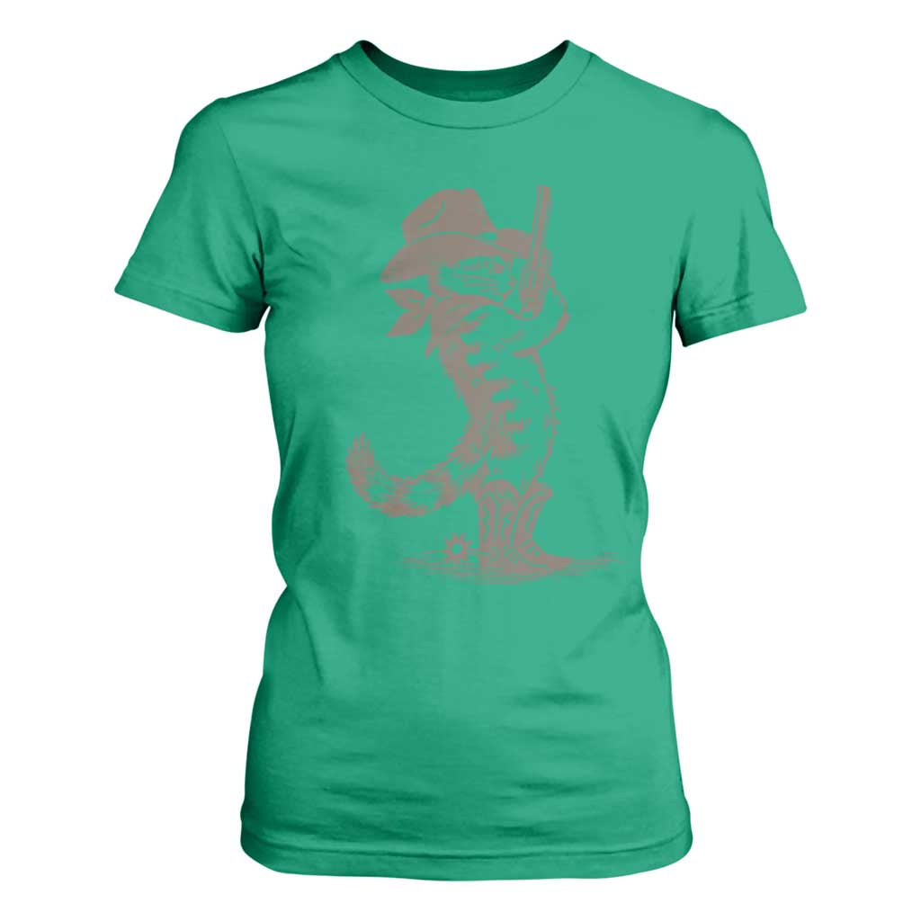 Vintage Cowboy Cat T Shirt For Women Retro 90s Western Country Rodeo Kitten Cowgirl TS10 Irish Green Print Your Wear
