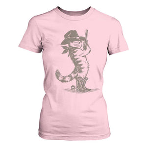Vintage Cowboy Cat T Shirt For Women Retro 90s Western Country Rodeo Kitten Cowgirl TS10 Light Pink Print Your Wear