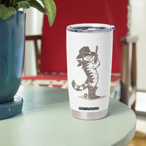 Vintage Cowboy Cat Tumbler Cup Retro 90s Western Country Rodeo Kitten Cowgirl TS10 Print Your Wear