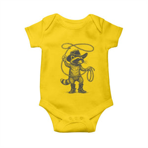 Vintage Raccoon Cowboy Baby Onesie Cowgirl Trash Panda Western Country Meme TS10 Daisy Print Your Wear