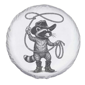 Vintage Raccoon Cowboy Spare Tire Cover Cowgirl Trash Panda Western Country Meme TS10 Print Your Wear