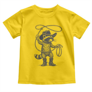 Vintage Raccoon Cowboy Toddler T Shirt Cowgirl Trash Panda Western Country Meme TS10 Daisy Print Your Wear